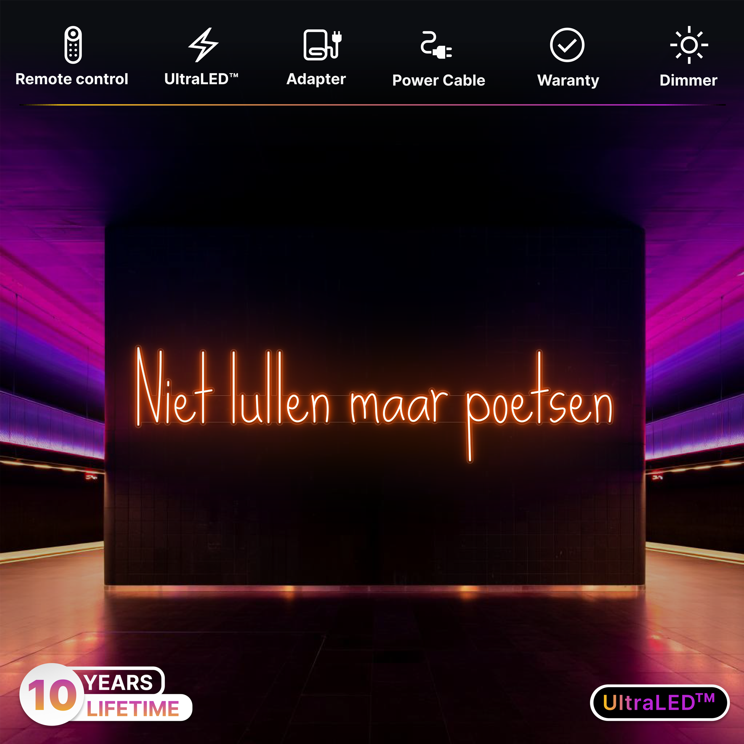 Niet lullen maar poetsen