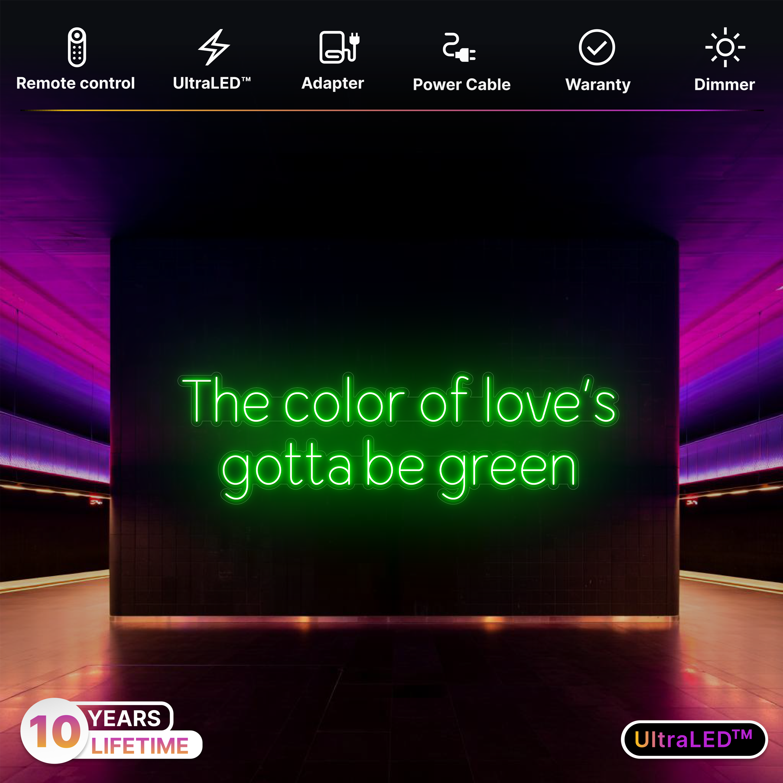 The color of love’s gotta be green