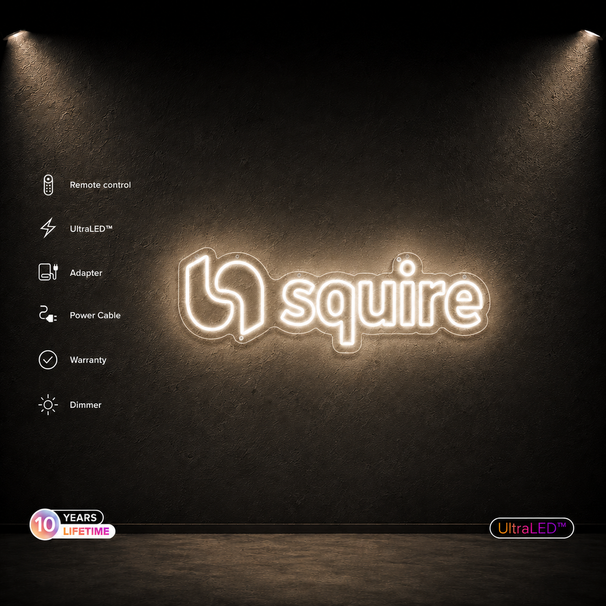 Neon Sign - Squire Health BV