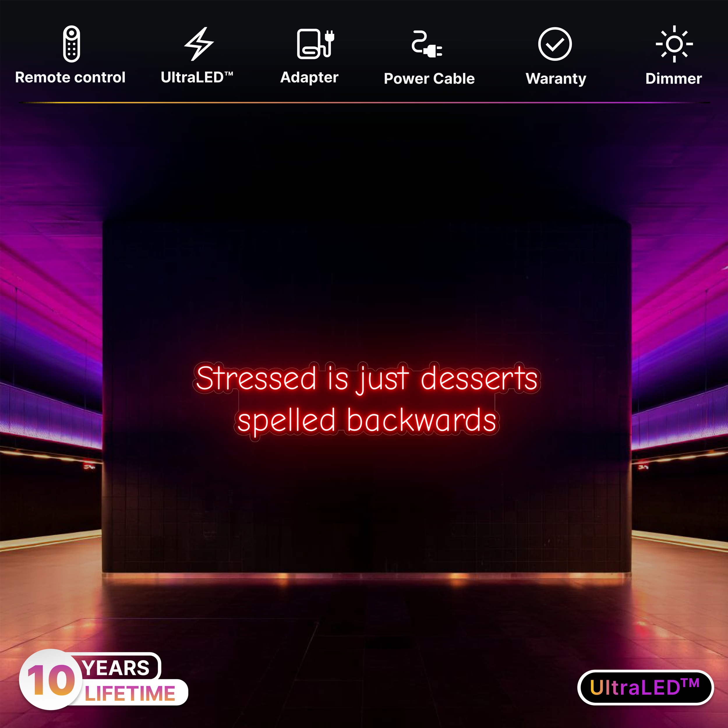 Stressed is just desserts spelled backwards